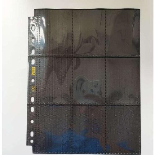 20pcs/set Card Page Black Plug In Double Sided Toys Hobbies Hobby Collectibles Game Collection Cards