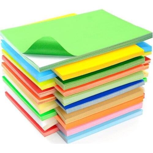 A4 Color sticker Paper 20PCS Colorful Self-adhesive Printing Matte glossy Paper Red Yellow Label For Laser Inkjet Printers