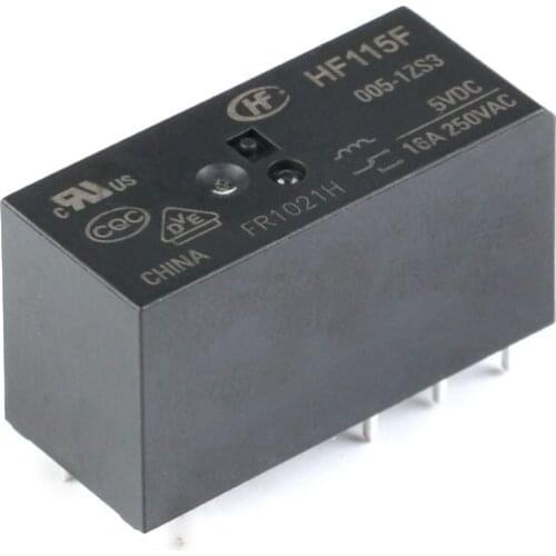 2pcs 8pins Relay HF 115F-005-1ZS3 115F-012-1ZS3 115F-024-1ZS3 5V 12V 24V 16A 250VAC Relay a set of conversions 115F-12 24-1ZS3