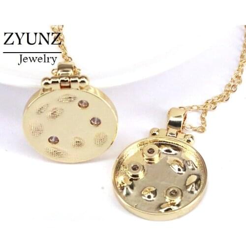 5PCS, Coins Round Pendant Necklaces For Women Choker Necklace