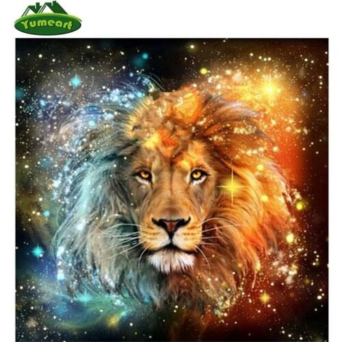 5D DIY Diamond Embroidery Spark Lion Animals Cross Stitch Resin Art Crafts Diamond Mosaic Kits ZKll Decorative Diamond Paintings
