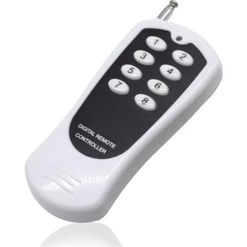 6CH 8CH 12CH DC12V radio frequency wireless remote control learning code water pump motor switch 433mhz 1527 remote control