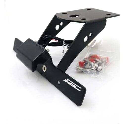 License Plate Holder For KTM 390 200 250 125 Motorcycle Fender Registration Frame LED Bracket