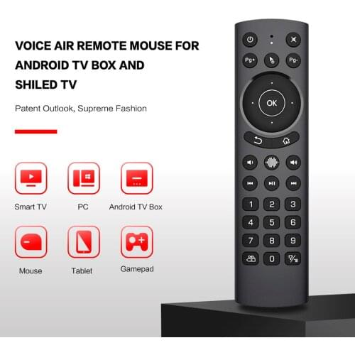 G20S PRO Smart Voice Air Remote Mouse Fly Mouse Gyroscope IR Learning Google Assistant Remote Control for TV BOX phone tablet