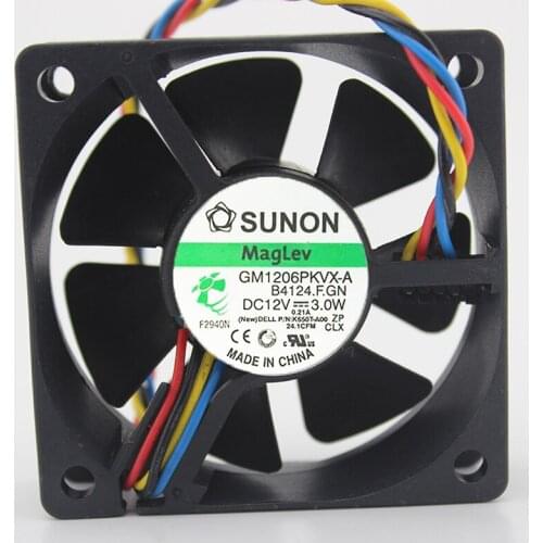 GM1206PKVX-A 60*60*20mm 6cm DC 12V 3.0W 4-wires cooling Fan