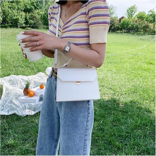 Stone Patent White Bags For Women Small Handbag Bag PU Leather Hand Bag Ladies Designer Crocodile Evening Bags