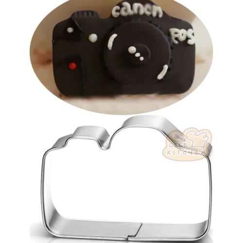 Camera Stainless Steel Cookie Cutters Biscuit Mold Fondant Cake Decorating Tools Reposteria Cupcake Topper Baking Accessories