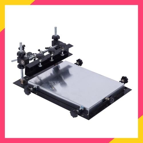 Commercial small manual screen printing station SMT manual imprinting station solder paste screen printing machine