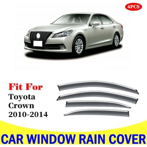 Car Window Visor Door Rain Sun Shield Side Windows Cover Trim Auto rain Accessories For Toyota Crown 2010-2014 Car Accessories