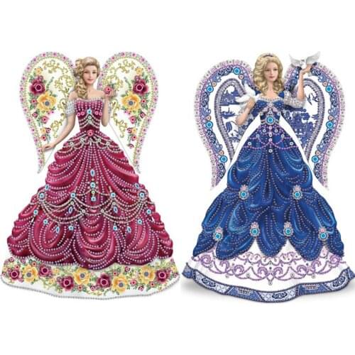 5D DIY Special Shaped Diamond Painting Wing Dress Beauty Mosaic Kit Rhinestone Drawing Picture Set Home Decoration Craft