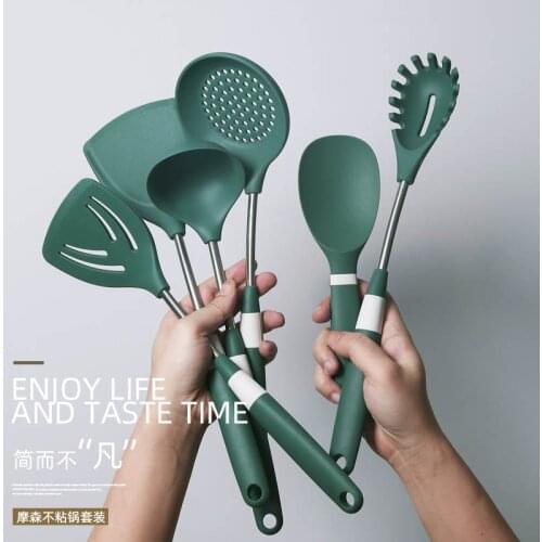 SET Silicone spatula spatula kitchenware spatula set kitchen non-stick cooking spoon soup spoon cooking silicone utensils safety