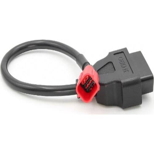 Newest 6Pin OBD Connector Motorcycle Cable For Honda 6pin Plug Cable Diagnostic Cable 6Pin to OBD2 16 pin Female Adapter Cable