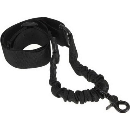 Hunting Rifle Gun Airsoft Sling Adjustable Multi function Tactical single point Bungee Airsoft Sling Strap Supplies
