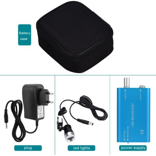 1 pcs Portable Dental Bright LED Headlight Dentist Surgery Headlamp for Loupes Magnifier