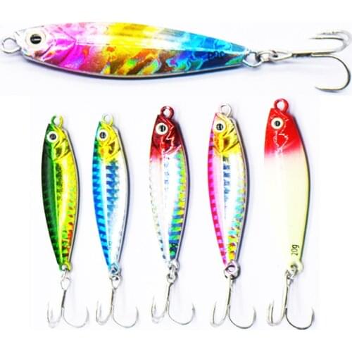 X-Fin 7/10/15/20/30/40g Lure Sequins Long Shot Lead Fish Lures Sharp Treble Hook Offshore Angling Freshwater Saltwater Fishing