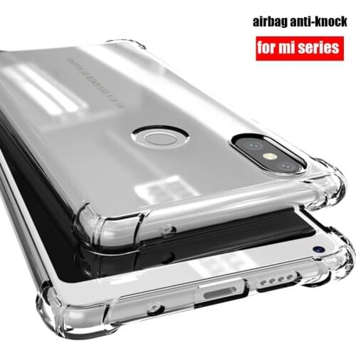 Airbag anti-knock shockproof clear tpu phone case for xiaomi mi 8 8 se lite a2 6 5s plus 5C a1 5x 8se mi8 Transparent back cover