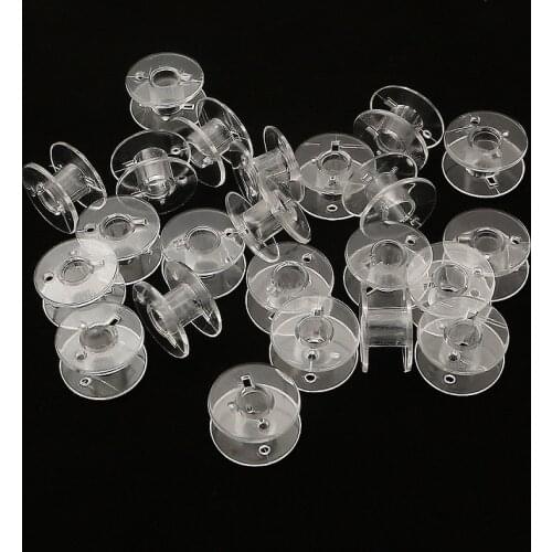 10pcs/lot Transparent Bobbins Spool Sewing Machine Spool Universal Empty Bobbin Sewing Bobbins Spool For Sewing Tool Accessories