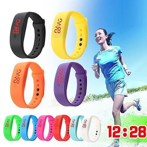 Women Men Silicone Band Strap Digital LED Display Bracelet Wrist Sports Watch Electronics army clock dropshipping