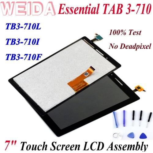 WEIDA LCD Replacement 7" For Lenovo TAB 3 Essential 710 Tablet PC LCD Display Touch Screen Assembly TB3-710L TB3-710I TB3-710F