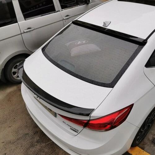 For Hyundai Elantra Roof Spoiler High Quality ABS Material Car Rear Wing Rear Spoiler For Hyundai Elantra Spoiler 2017 2018 2019