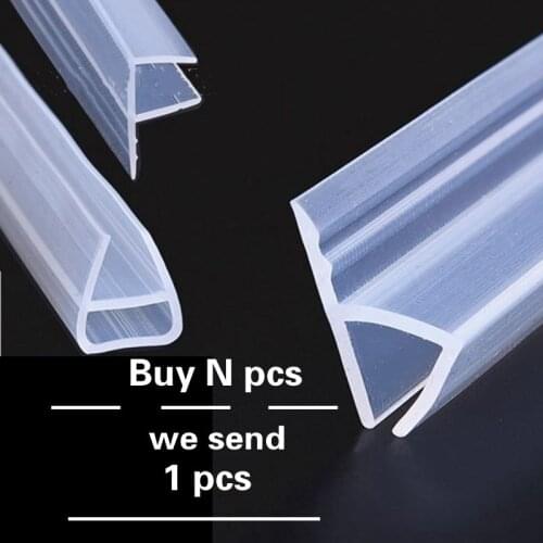 1m 6 8 10 12mm Glass Shower Rubber Seal Silicone Seals Sliding Door Screen Shower Door Window Barn Bathroom Sealing