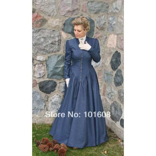1860S Victorian Corset Gothic/Civil War Southern Belle Ball Gown Dress Halloween dresses US 4-16 V-1262