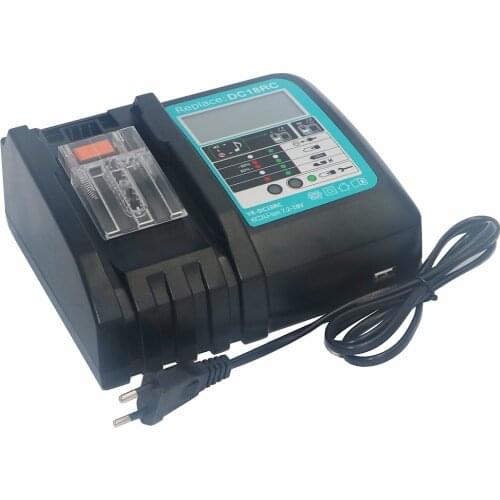 Power Tool Rechargeable Battery LCD Charger for Makita DC18RC Li-Ion Battery Rapid 3A Charger BL1415 BL1430 BL1815 BL1830 BL1860