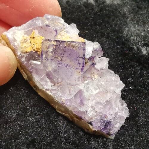 11.3gNatural rare natural purple edge fluorite mineral specimen healing energy home decoration CRYSTAL QUARTZ GEM