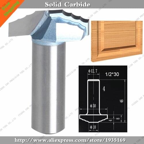 12.7mm*30mm,1 pcs,Free shipping CNC Engraving Woodworking Milling Cutter,Solid carbide End Mill,cabinet,cupboard,door Router Bit