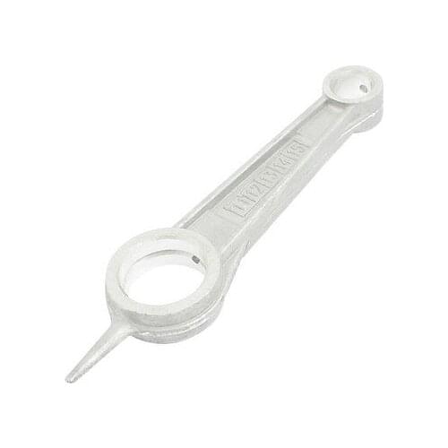 23mm x12mmx77mm Bore Diameter Air Compressor Connecting Link Rod Silver Tone