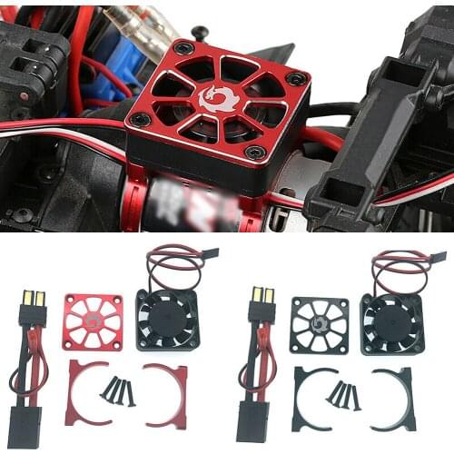 RCTOYFUN RC Model Accessories Electric Car Brushless Carbon Brush Motor Radiator Cover+Cooling Fan for TRX-4 SCXI10 RC4WD RC Car