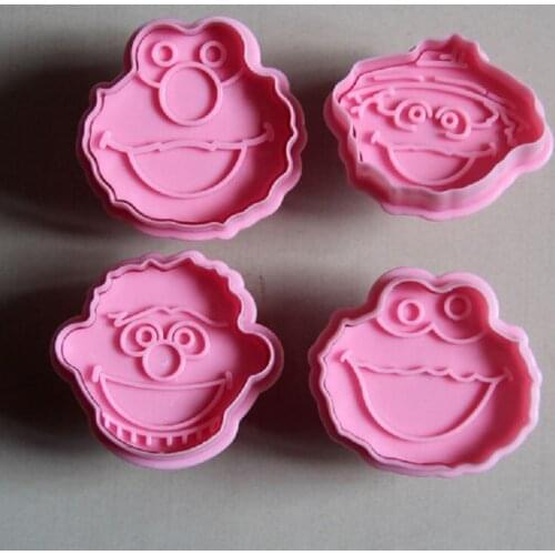 Free Shipping Plastic Christmas Toys Plunger Cookie Cutter Set DIY Funny Cookie Molds set