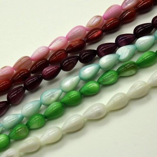 Natural Stone Beads Drop Shell Materials for Earrings Bracelet Necklace Jewelry DIY Accessories