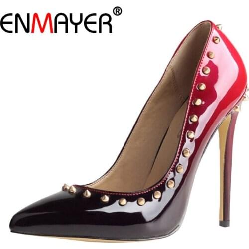Женские туфли на шпильке ENMAYER China At AliExpress