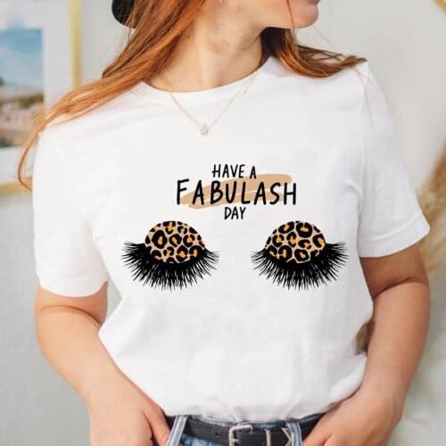 Graphic T Shirt Tee Leopard Ladies Face Fashion Women Lady Cartoon Top Clothing Female Short Sleeve Lovely T-shirt Clothing