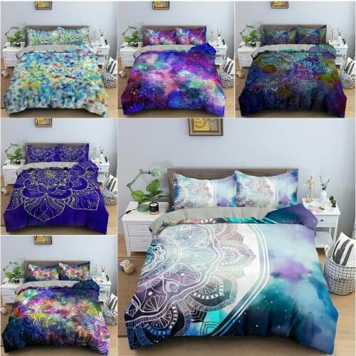3D Printing Bedding Set Luxury Duvet Cover With Pillowcase Quilt Cover Queen King Mandala Pattern