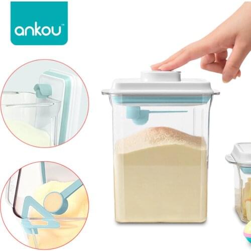 Baby Dried Milk Container Infant Formula Sealed Container Protect From Light Snap Fastener Switch Large Capacity Cereal Food Box