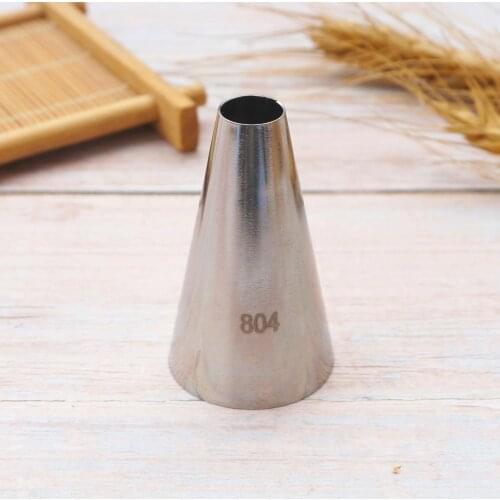 #804 Large Size Round Piping Nozzles Pastry Tips Cake Cream Decorating l Stainless Steel Cupcake Cookie Icing Tips