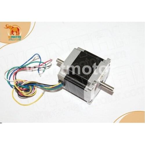 Best Sell! Wantai 6-lead Nema23 Stepper Motor Dual Shaft 57BYGH420B 185oz-in 56mm 2A CE ROHS ISO CNC Grind Laser Engraver Kit