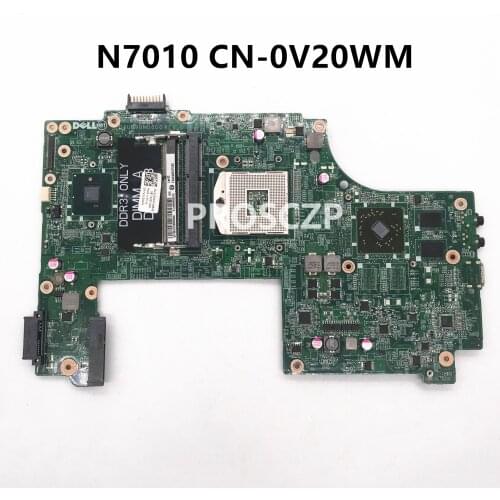 Free shipping For Dell Inspiron 17 17R N7010 Laptop motherboard CN-0V20WM V20WM DAUM9BMB6D0 HM57 HD5470M 1GB 1005 working well