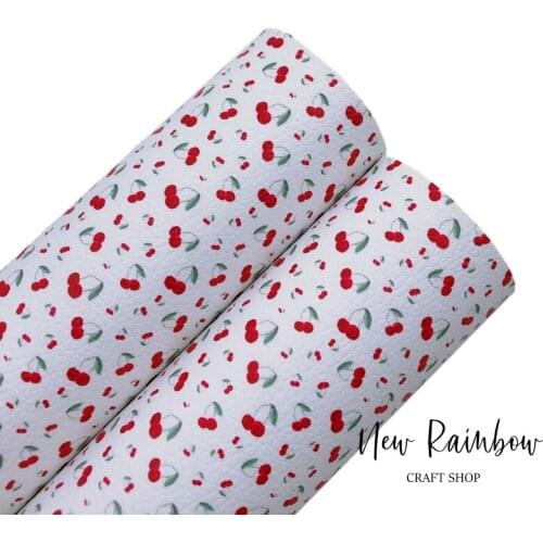 New Rainbow 22x30cm A4 Fruits V2 Top Quality Litchi Leatherette Sheet bow making material, DIY crafts, earrings, home deco use