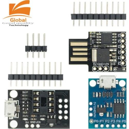 1PCS Blue Black TINY85 Digispark Kickstarter Micro Development Board ATTINY85 Original module for Arduino IIC I2C USB