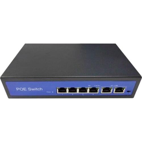 CCTV POE 4 8 16 24 Ports 4ch Smart POE switch Power supply Ethernet 10/100Mbps IEEE802.3af/at DC48V for IP camera