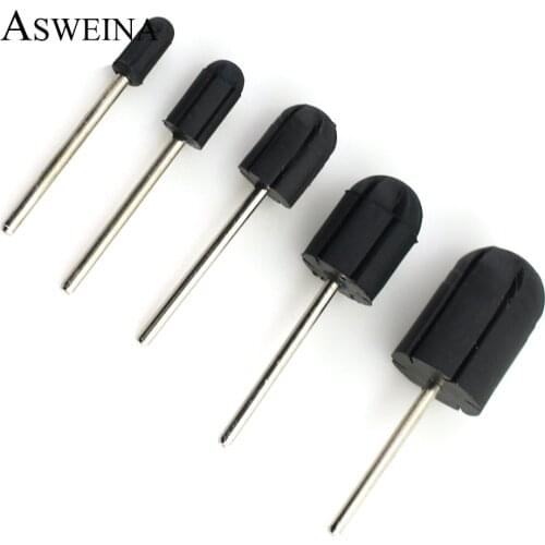 1pcs Professional Rubber Sanding Bands 5*11 7*13 10*15 13*19 16*25 Nail Drill Block Caps Cutters Bits for Manicure Pedicure