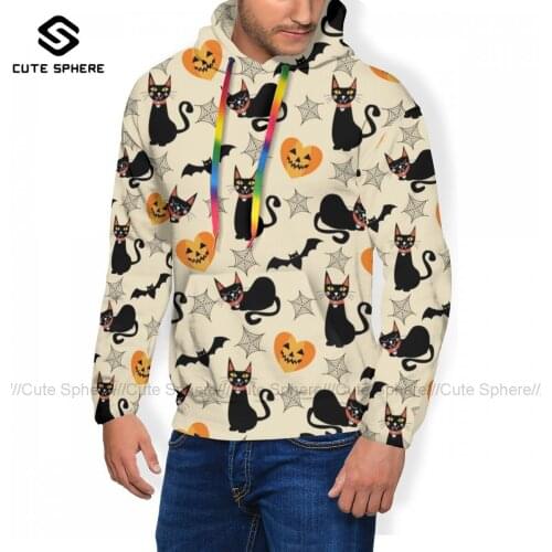 Halloween Hoodie Loose Winter Hoodies Long Cool Polyester Pullover Hoodie Mens Over Size