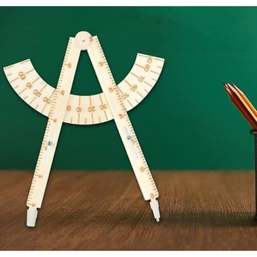 Teaching compass big compass trigonometric protractor school multifunctional teaching AIDS teaching AIDS compasses set