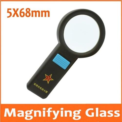 5X Toy Gift LED Reading Magnifying Glass Illuminated Household Handheld Office Loupe with Lamps Children Students Magnifier