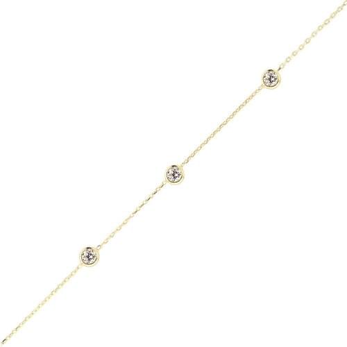 XSilver Kadın Zirkon Sıra Taşlı Gerçek 925 Ayar Gümüş Bileklik Moda İçin Minimalist Güzel Takı Sevimli Aksesuarları Hediye