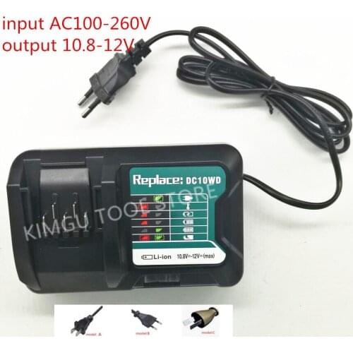 Charger 10.8V 12V Replace for MAKITA DC10WD DC10SB DC10WC BL1015 BL1016 BL1021B BL1041B FD05 DT03 RJ03Z SH02Z PH04Z