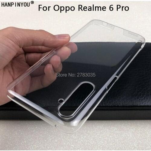 For Oppo Realme 6 Pro 6.6" Glossy Snap Phone Case Crystal Invisible Hard PC Full Cover Clear Camera Protect Back Shell